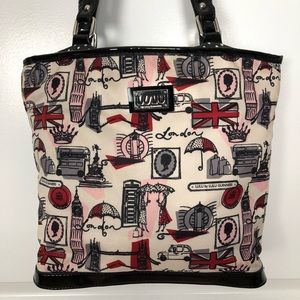 Lulu Guinness | London Print Nylon Tote & Pouch K5